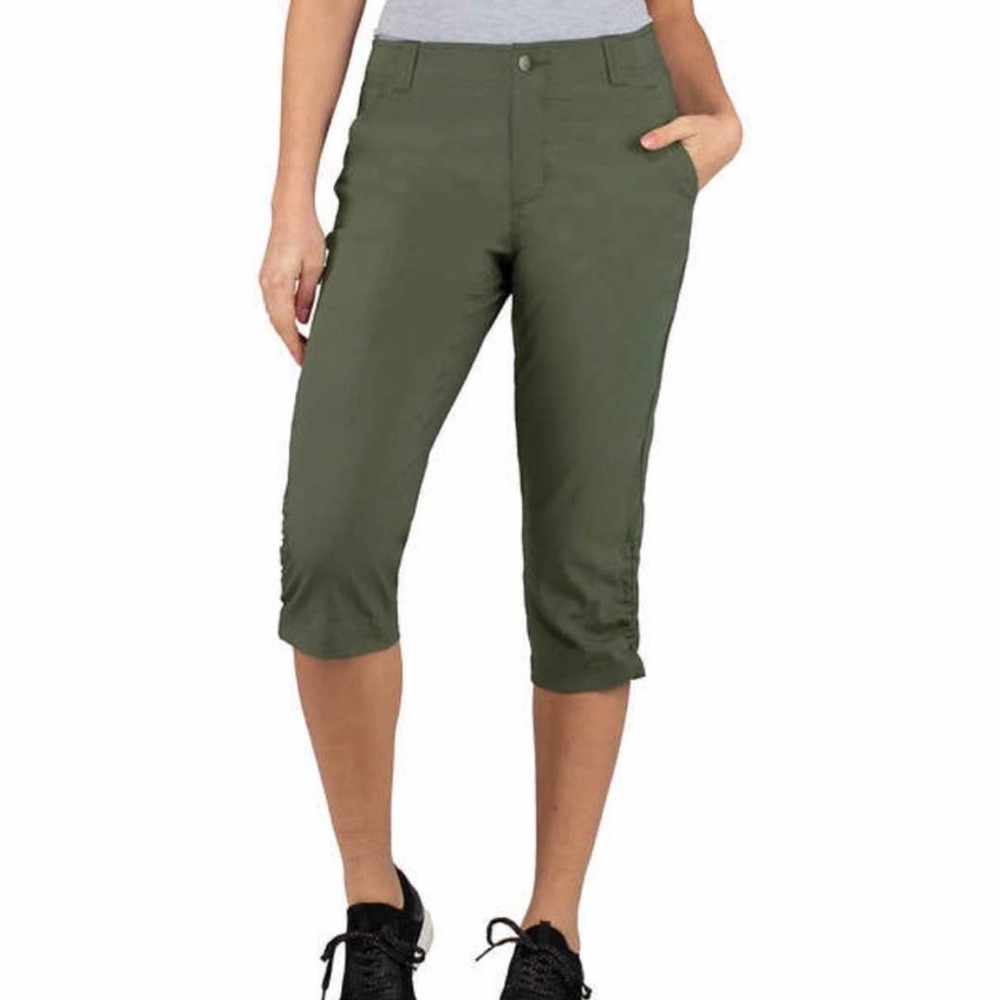 Khombu | Stretch Capri Green Hiking Pants Small